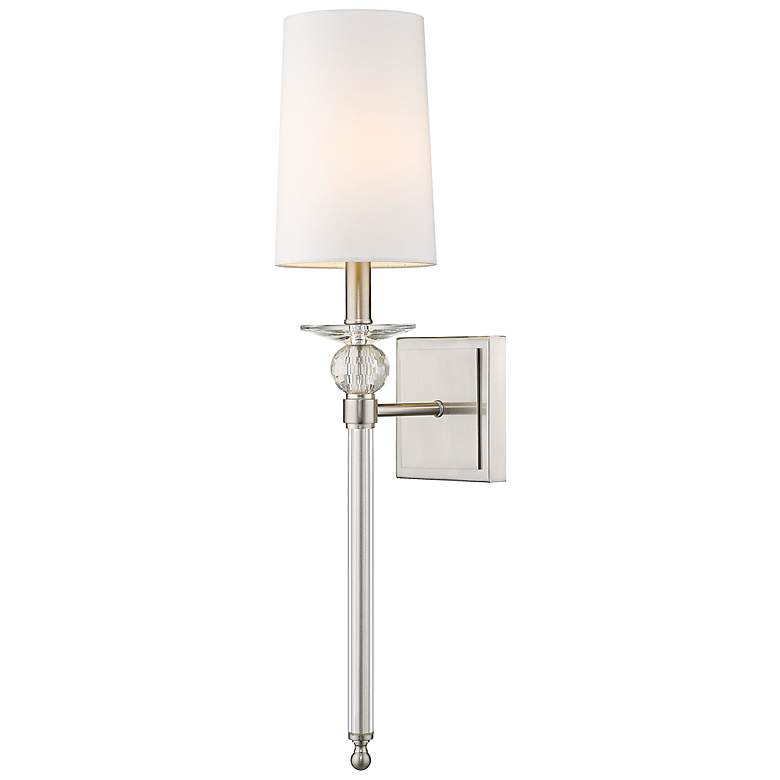 Image 4 Ava 22 1/2" High Brushed Nickel Wall Sconce more views
