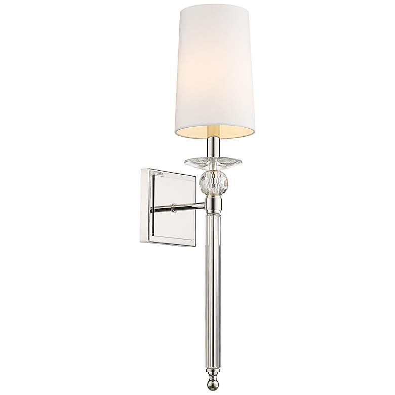 Image 1 Ava 22 1/2" High Polished Nickel Wall Sconce