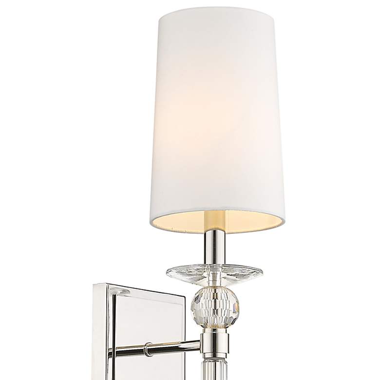 Image 2 Ava 22 1/2" High Polished Nickel Wall Sconce more views