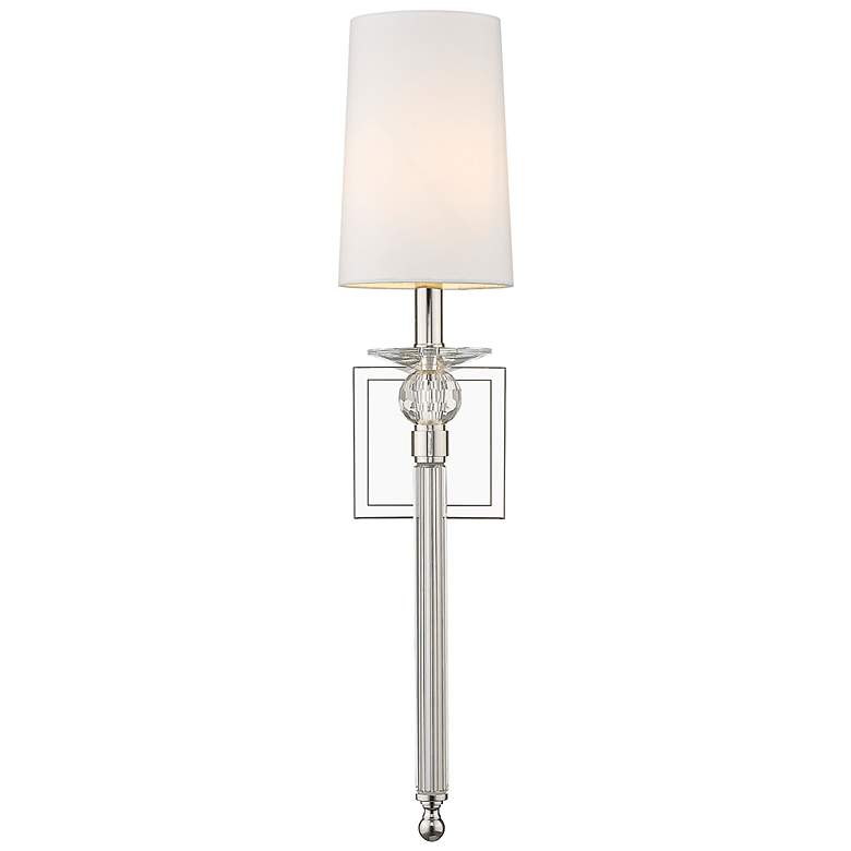 Image 3 Ava 22 1/2" High Polished Nickel Wall Sconce more views