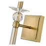 4_Ava 22 1/2" High Rubbed Brass Wall Sconce more views