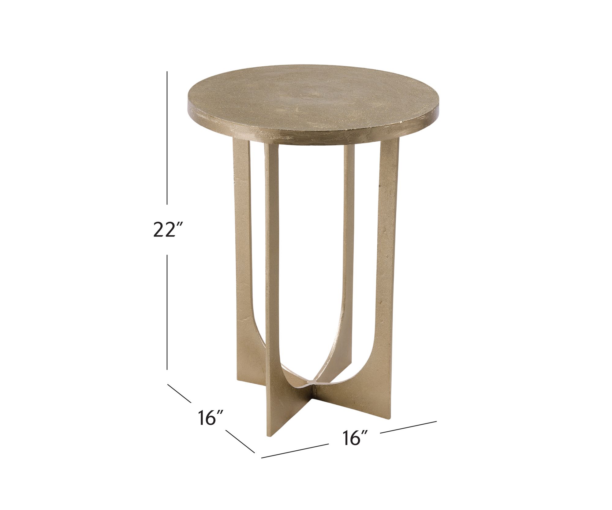 Image 4 Ava 22' Tall Cast Aluminum Accent Table more views