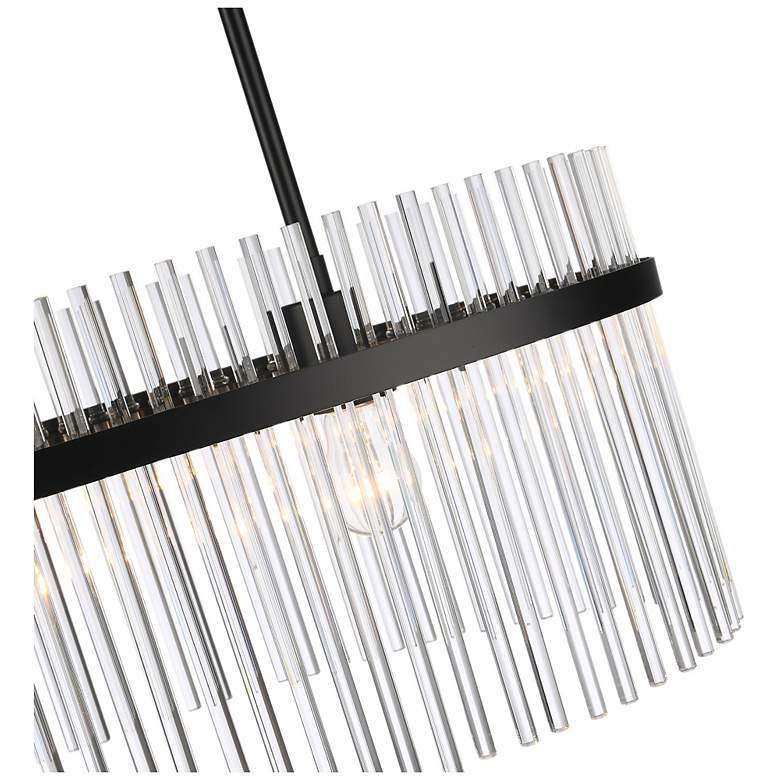 Image 5 Ava 23.6" Wide 2-Light Black Chandelier w/ Clear Shade more views