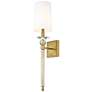 3_Ava 25 3/4" High Rubbed Brass Wall Sconce
