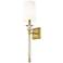 Ava 25 3/4" High Rubbed Brass Wall Sconce