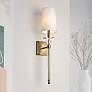 2_Ava 25 3/4" High Rubbed Brass Wall Sconce
