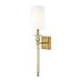 7_Ava 25 3/4" High Rubbed Brass Wall Sconce more views