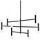 Ava 31" Wide Matte Black 12-Light Adjustable Chandelier