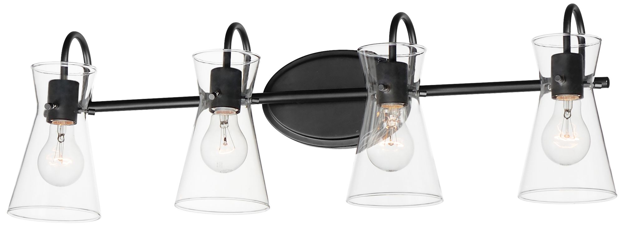 Ava 4-Light Bath Vanity Black