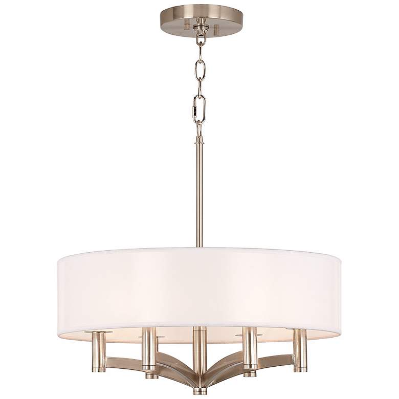 Image 3 Ava 6-Light 14"W Nickel Chandelier more views