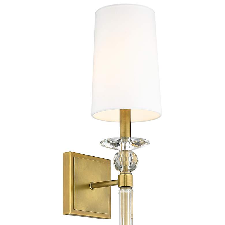 Image 4 Ava by Z-Lite Rubbed Brass 1 Light Wall Sconce more views