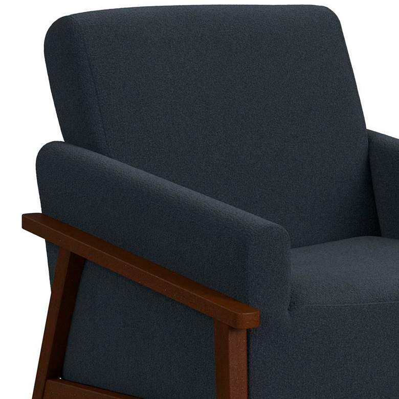 Image 2 Ava Langley Blue Fabric Accent Chair more views
