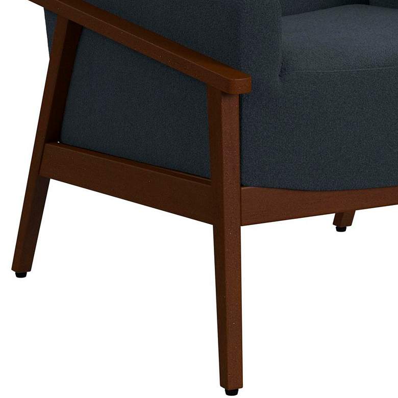 Image 3 Ava Langley Blue Fabric Accent Chair more views