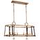 Ava Libertine 36"W Pale Gold Kitchen Island Light Chandelier