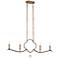 Ava Libertine 37 3/4"W Gold Kitchen Island Light Chandelier