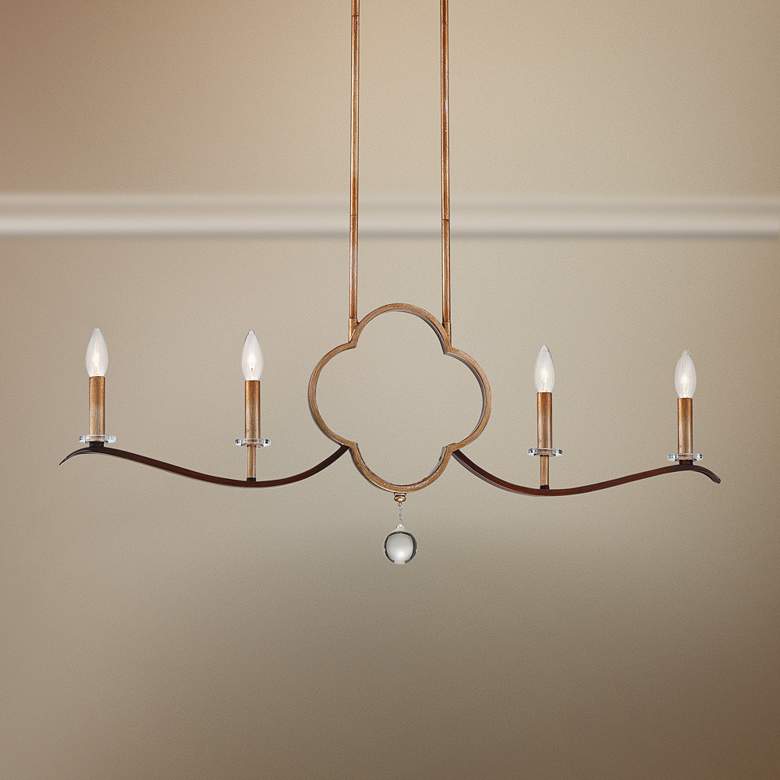 Image 1 Ava Libertine 37 3/4"W Gold Kitchen Island Light Chandelier