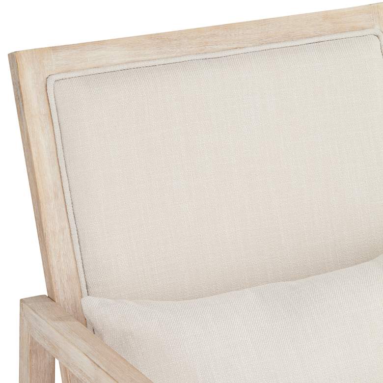 Image 5 Ava Light Cream and Wash Wood Modern Rocking Chair more views