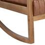 5_Ava Rust Brown Wood Frame Rocking Chair more views