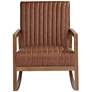 6_Ava Rust Brown Wood Frame Rocking Chair more views