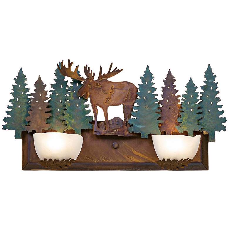 Image 1 Avalanche Collection Moose 24 inch Wide Bathroom Light Fixture