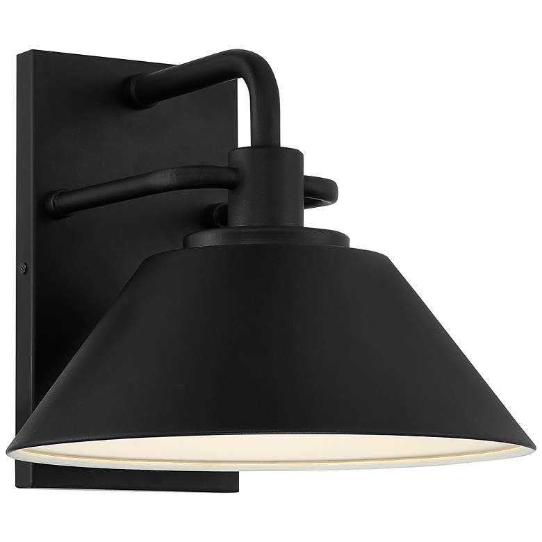 Image 1 Avalon 10 1/4" High Black LED Outdoor Wall Light