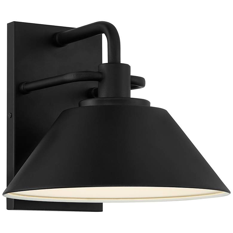 Image 1 Avalon 13 inch Large Black LED Outdoor Wall Sconce
