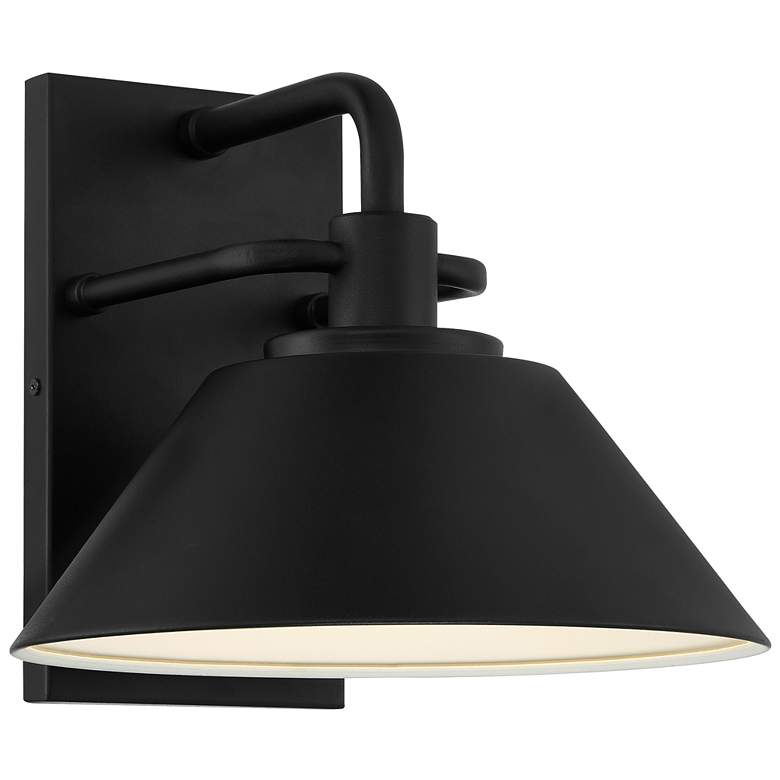 Image 1 Avalon 13 inch Large Black LED Outdoor Wall Sconce