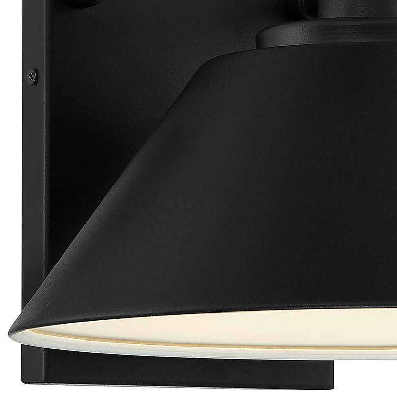 Image 2 Avalon 13" Large Black LED Outdoor Wall Sconce more views