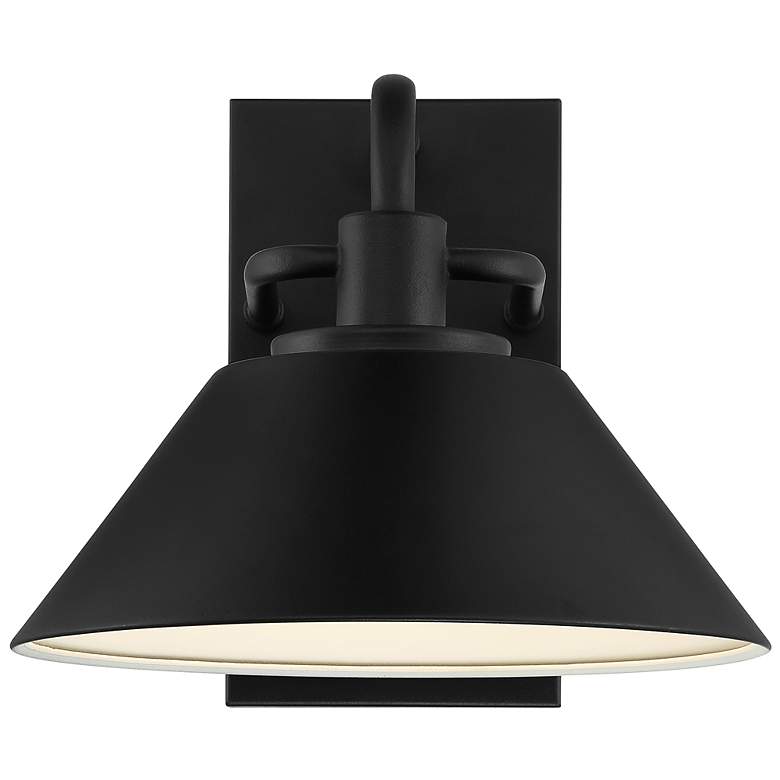 Image 3 Avalon 13" Large Black LED Outdoor Wall Sconce more views