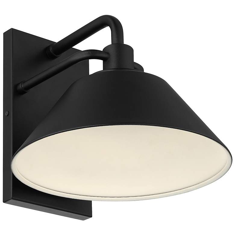 Image 4 Avalon 13" Large Black LED Outdoor Wall Sconce more views
