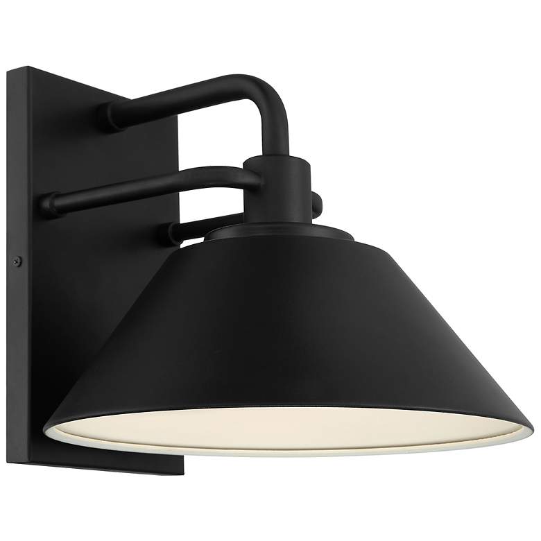 Image 6 Avalon 13" Large Black LED Outdoor Wall Sconce more views