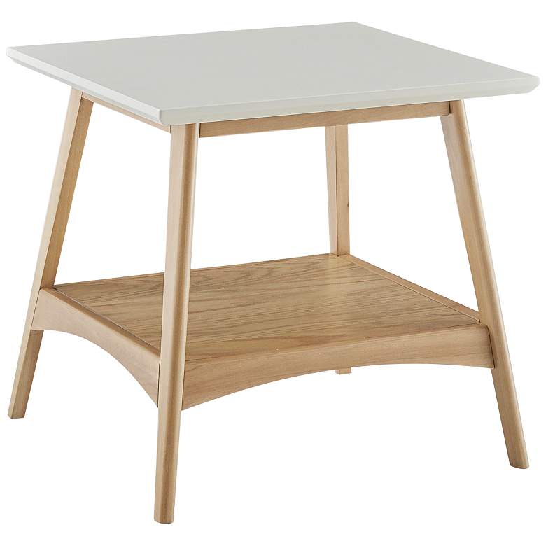 Image 2 Avalon 24" Wide Natural Wood Modern End Table