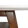 Avalon 24"W Off-White Pecan Wood Rectangular Coffee Table