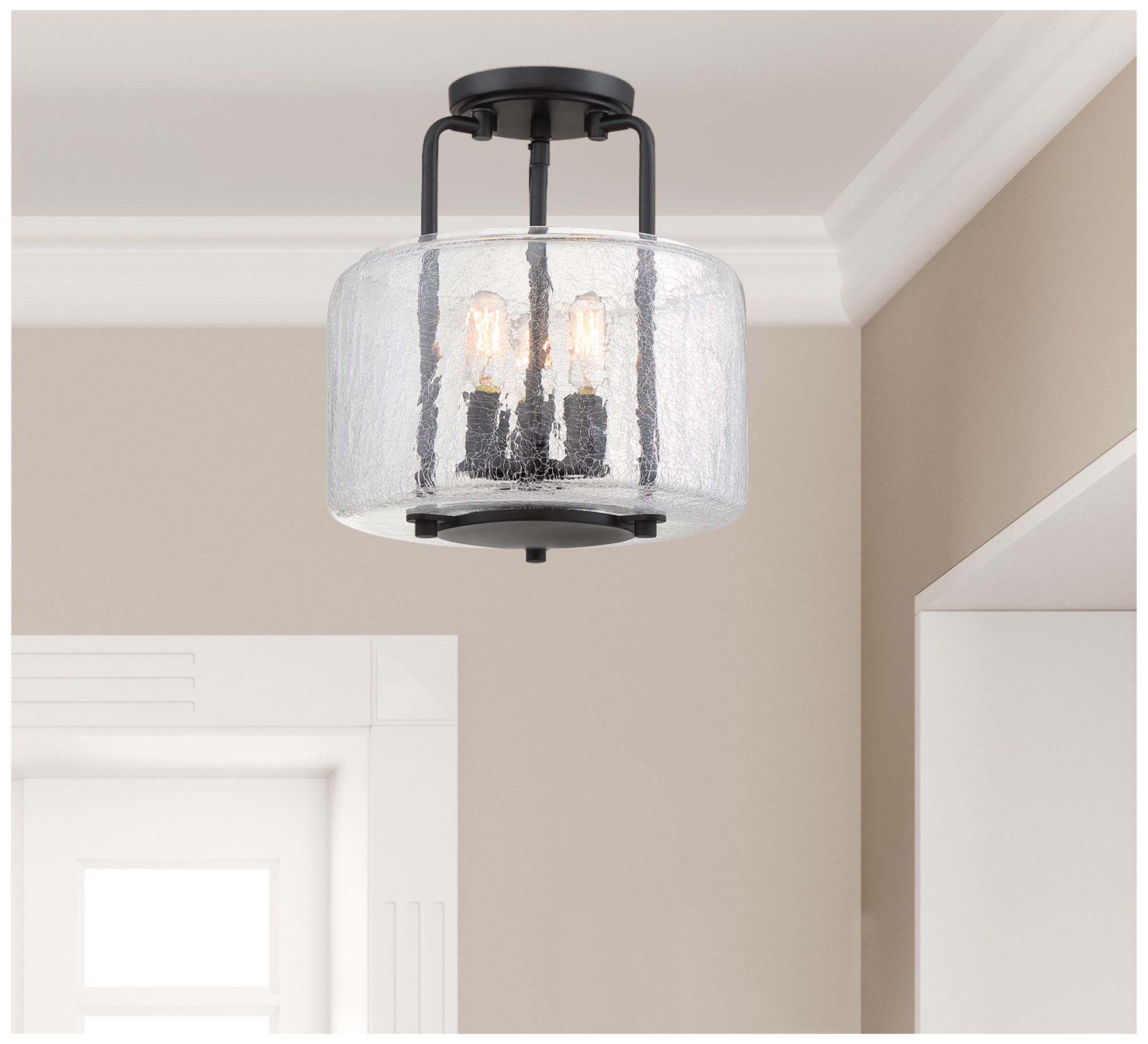 Avalon 3-Light Ceiling Light in Black