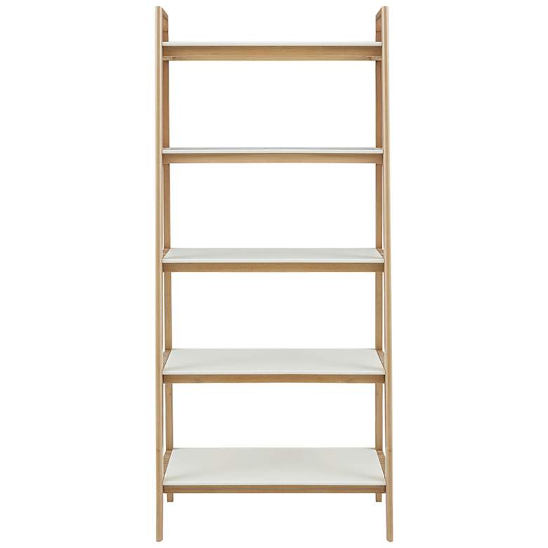 Image 6 Avalon 31" Wide Natural Wood 4-Shelf Bookcase more views