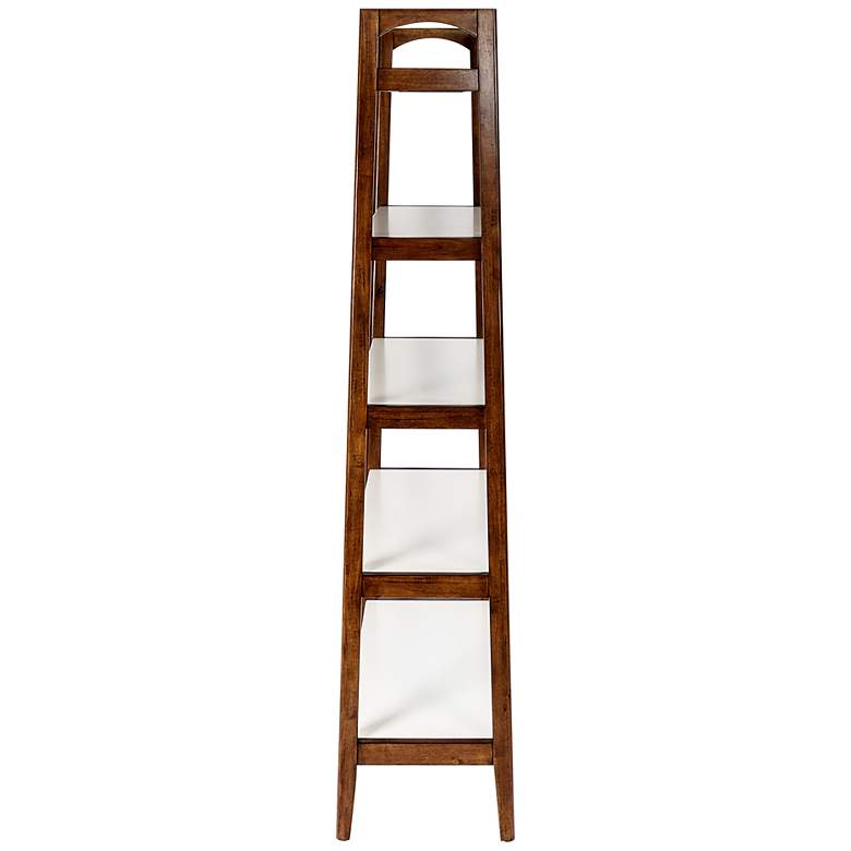 Image 3 Avalon 31" Wide Pecan Wood 4-Shelf Bookcase more views