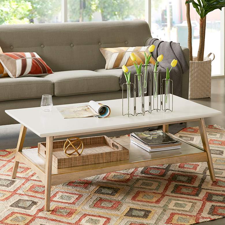 Image 1 Avalon 48" Wide Natural Wood Coffee Table