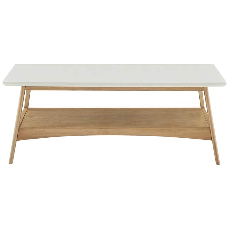 Image 6 Avalon 48 inch Wide Natural Wood Coffee Table more views