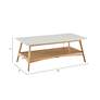 Avalon 48" Wide Natural Wood Coffee Table