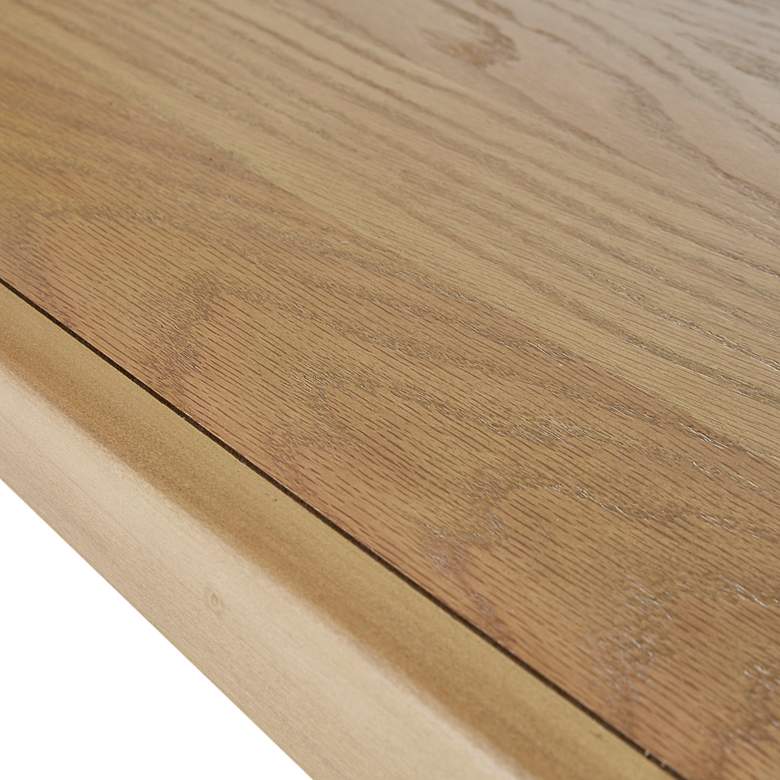 Image 3 Avalon 48" Wide Natural Wood Console Table with Shelf more views