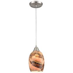 Avalon 5&quot; Wide 1-Light Pendant - Satin Nickel (Includes Adapter Kit)