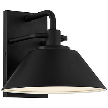 Avalon 9 3/4" High Matte Black LED Outdoor Wall Light