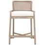 Avalon Counter Stool, LiveSmart Peyton Pearl, Natural Gray Mahogany