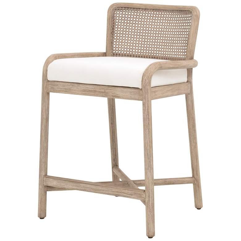 Image 2 Avalon Counter Stool, LiveSmart Peyton Pearl, Natural Gray Mahogany more views