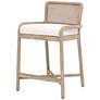 Avalon Counter Stool, LiveSmart Peyton Pearl, Natural Gray Mahogany