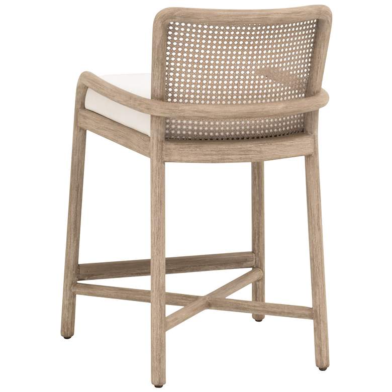 Image 4 Avalon Counter Stool, LiveSmart Peyton Pearl, Natural Gray Mahogany more views