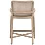 Avalon Counter Stool, LiveSmart Peyton Pearl, Natural Gray Mahogany