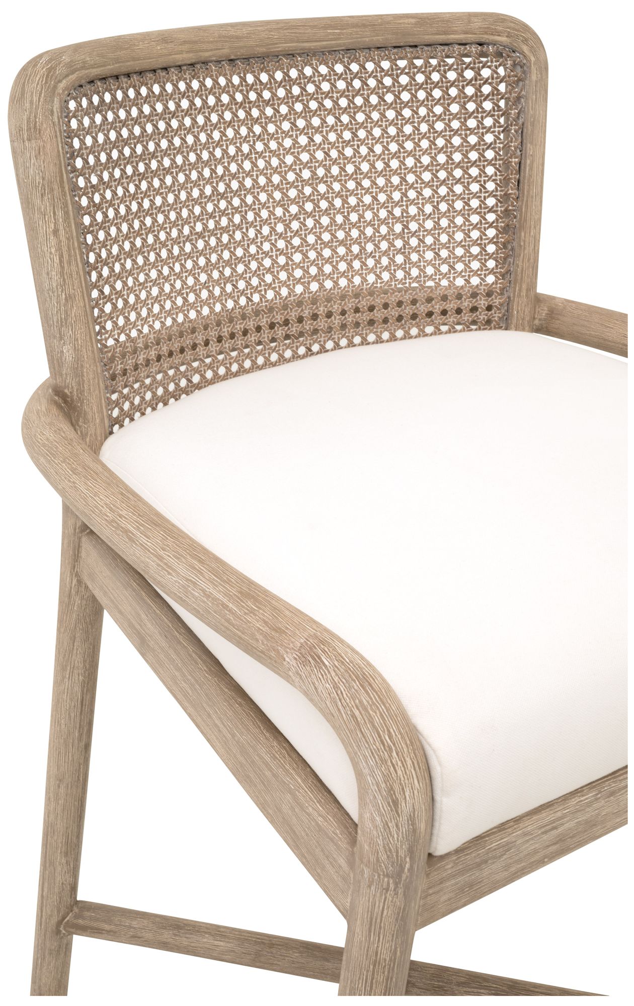 Avalon Counter Stool, LiveSmart Peyton Pearl, Natural Gray Mahogany