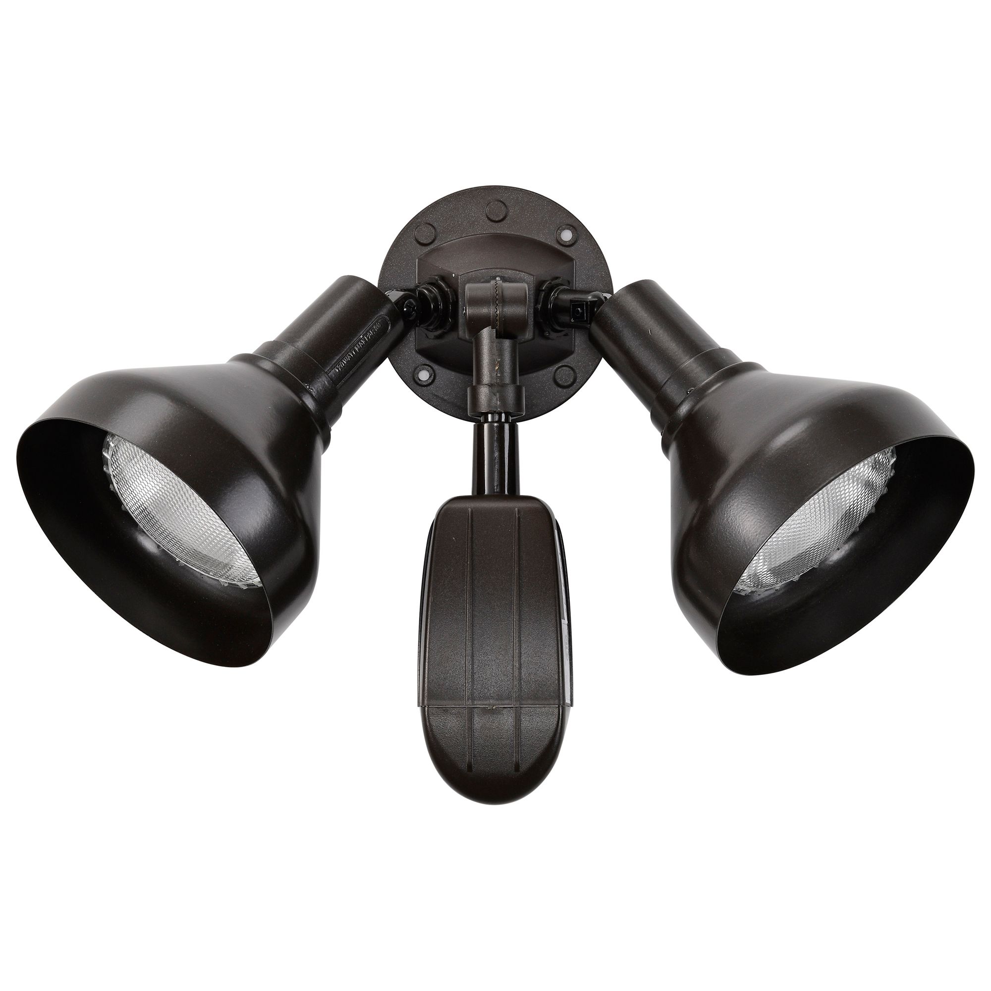 Image 6 Avan 5"H Bronze Motion Sensor 2-Light Outdoor Flood Light more views