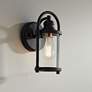 1_Avani 10 1/4" High Black and Brass Wall Sconce